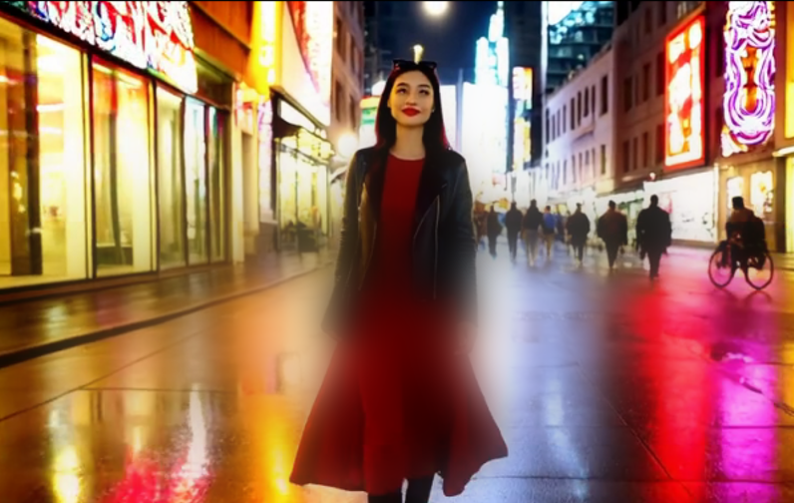 Frame 3: larger blur region